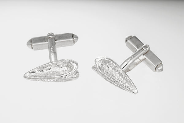 Silver arrowhead cufflinks by Karin Kraemer jewellery