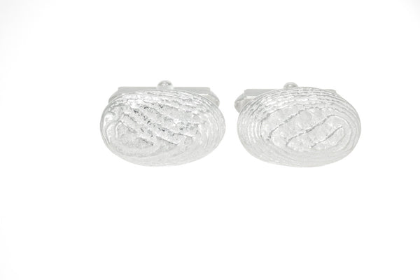 Cufflinks for men, oval, sterling Silver
